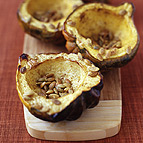 Roasted Acorn Squash with Cumin and Pumpkin Seeds