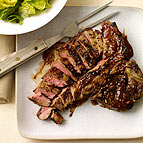 Grilled T Bone Steak with Easy Barbecue Sauce 