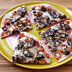 Grilled Pizza with Crispy Mushrooms and Shallots