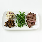 Steak with Potatoes and Green Beans