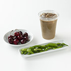 Edamame a Latte and Cherries
