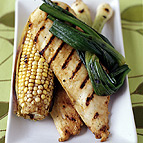 Grilled Citrus Chicken with Chili Rubbed Corn 