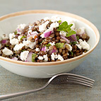Lentil Salad with Fresh Mint and Goat Cheese